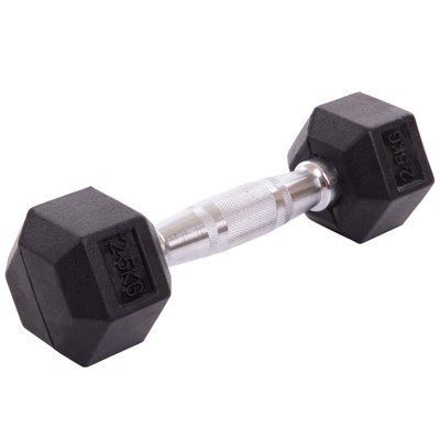 Гантель цільна шестигранна Zelart TA-2679-2,5 1шт 2,5кг