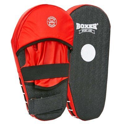 Лапа Прямая удлиненная для бокса и единоборств BOXER 2009-01 40х21х4,5см 2шт красный