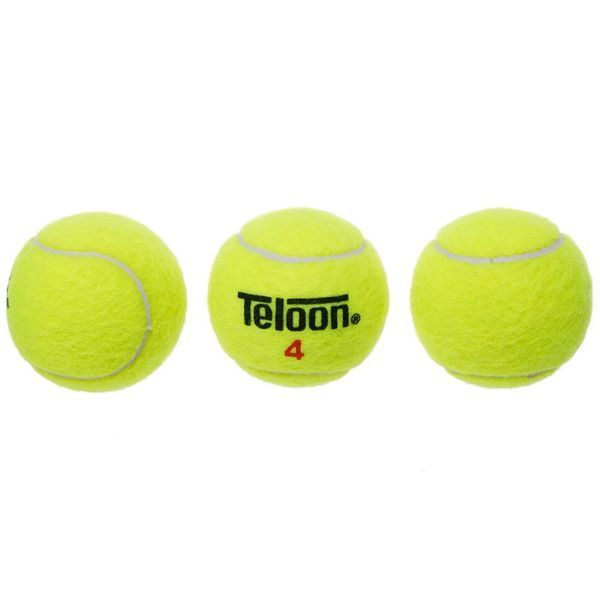 Мяч для большого тенниса TELOON-4 T22754 4шт салатовый