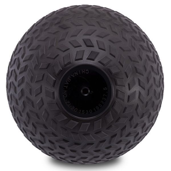 М'яч набивний слембол для кросфіту рифлений Zelart SLAM BALL FI-7474-3 3кг чорний