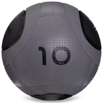 М'яч медичний медбол Zelart Medicine Ball FI-2620-10 10кг сірий-чорний