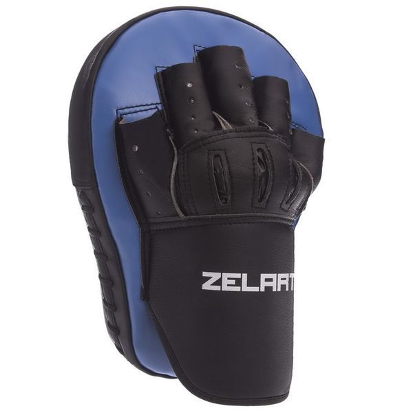 Лапа Вигнута для боксу та єдиноборств ZELART BO-1317 25x19x4см 2шт синій