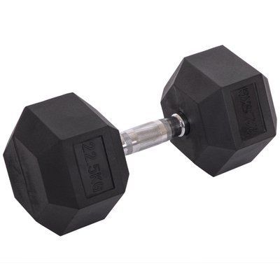 Гантель цільна шестигранна Zelart TA-2679-22,5 1шт 22,5кг