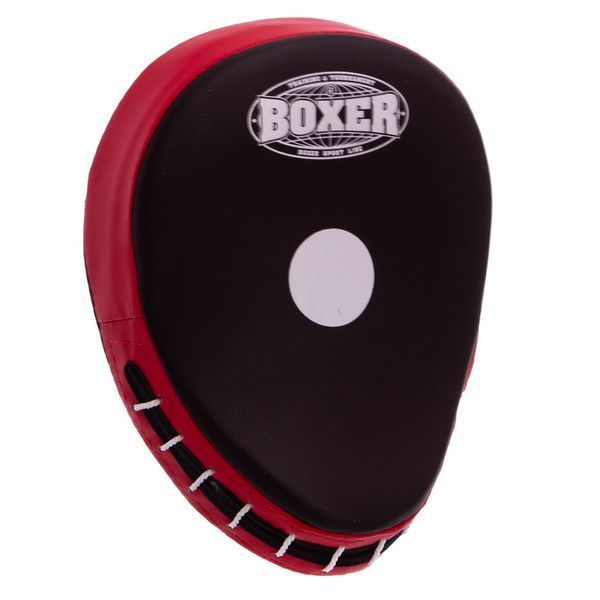 Лапа Вигнута для боксу та єдиноборств BOXER 2011-01 19х23х4см 2шт червоний