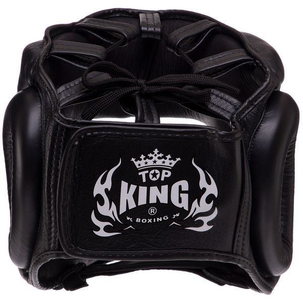 Шолом боксерський з шкіряним бампером TOP KING Pro Training TKHGPT-OC S чорний
