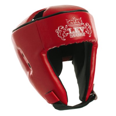Шлем боксерский открытый LEV LV-4293 S красный