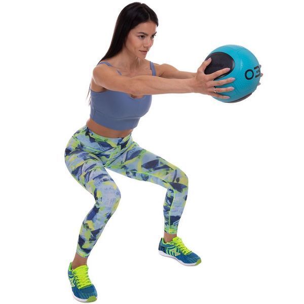 М'яч медичний медбол Zelart Medicine Ball FI-2620-3 3кг синій-чорний