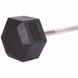 Штанга фіксована пряма гумова Record Rubber Hexagon Barbell TA-6230-50 довжина-95см 50кг