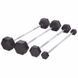Штанга фіксована пряма гумова Record Rubber Hexagon Barbell TA-6230-50 довжина-95см 50кг