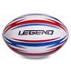 Мяч для регби LEGEND FB-3289 №4 PVC белый-красный-синий