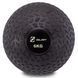М'яч набивний слембол для кросфіту рифлений Zelart SLAM BALL FI-7474-6 6кг чорний