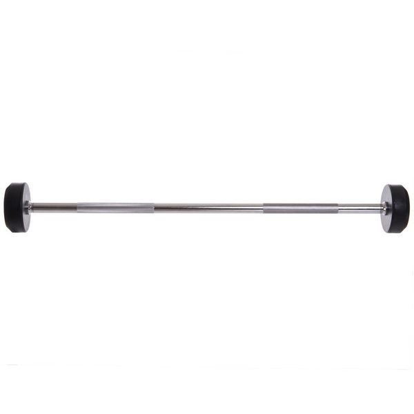 Штанга фіксована пряма гумова Zelart Rubber Coated Barbell TA-2685-10 довжина-95см 10кг