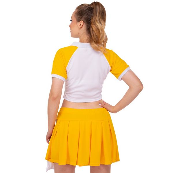 Костюм для чирлидинга (юбка и топ) LIDONG LD-8676 S желтый
