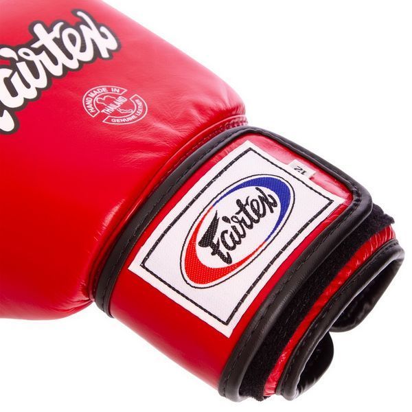 Перчатки боксерские кожаные FAIRTEX BGV1 12 унций красный