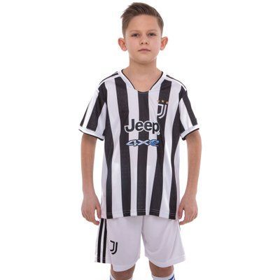 Форма футбольна дитяча із символікою футбольного клубу JUVENTUS домашня 2022 SP-Planeta CO-3758 6- років білий-чорний