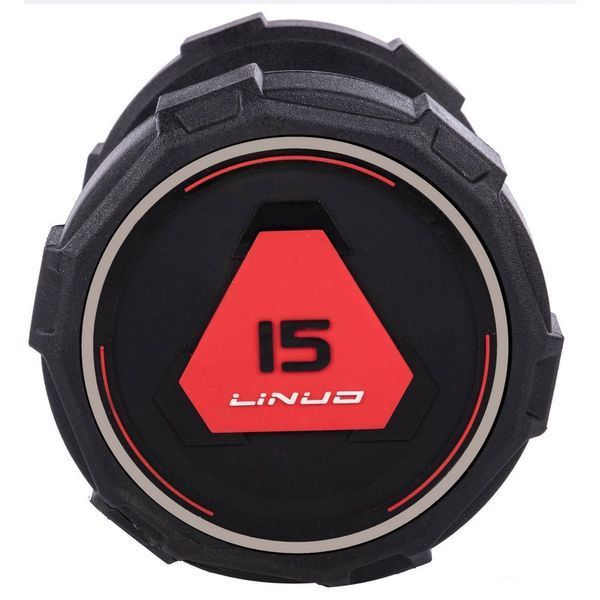 Гантель цельная профессиональная LI NUO TA-3618-15 1шт 15кг черный