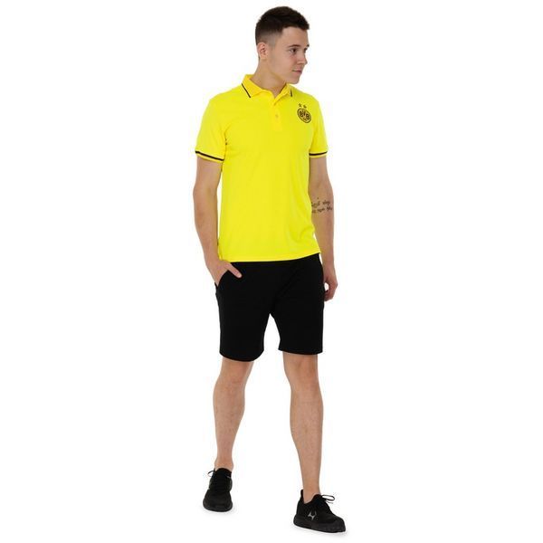 Поло вболівальника чоловіче SP-Sport BORUSSIA DORTMUND CO-0777 розмір-M 46-48  жовтий-чорний
