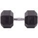 Гантель цільна шестигранна Zelart TA-2679-32,5 1шт 32,5кг