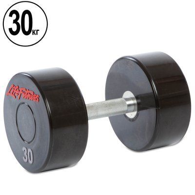 Гантель цільна професійна LIFE FITNESS SC-80081-30 1шт 30кг