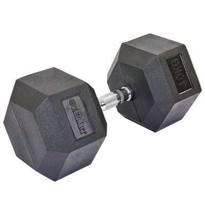 Гантель цільна шестигранна ZELART TA-5159-40 1шт 40кг