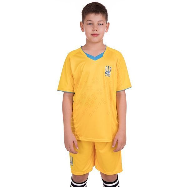 Форма футбольна дитяча SP-Sport УКРАЇНА Sport CO-3573-UKR XL жовтий