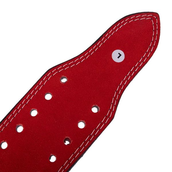 Пояс атлетический кожаный ZELART SB-165159 ширина-10см размер-XS красный