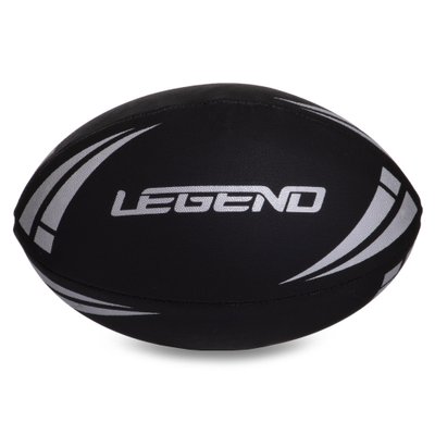 Мяч для регби LEGEND FB-3292 №4 PVC черный-белый