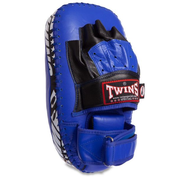 Лапа Изогнутая для бокса и единоборств TWINS PML-23-L левая 33x19x11см 1шт синий
