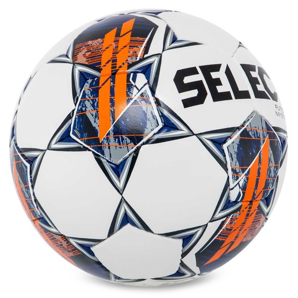 М'яч для футзалу SELECT FUTSAL MASTER FIFA BASIC V22 №4 білий-помаранчевий