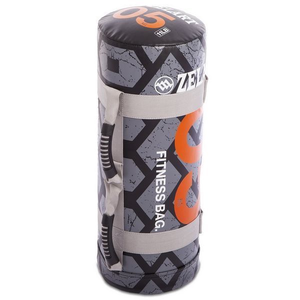 Мішок для кросфіту та фітнесу Zelart Power Bag FI-0899-5 5кг чорний-оранжевий