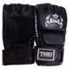 Рукавички для змішаних єдиноборств MMA шкіряні TOP KING Super TKGGS S чорний