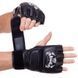 Рукавички для змішаних єдиноборств MMA шкіряні TOP KING Super TKGGS S чорний