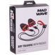 Веслуватий тренажер з лопатками MadWave DRY TRAINING M077103400W опір 5,4-14,1кг чорний-червоний