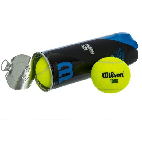 Мяч для большого тенниса WILSON TOUR PREMIER WRT109400 3шт салатовый