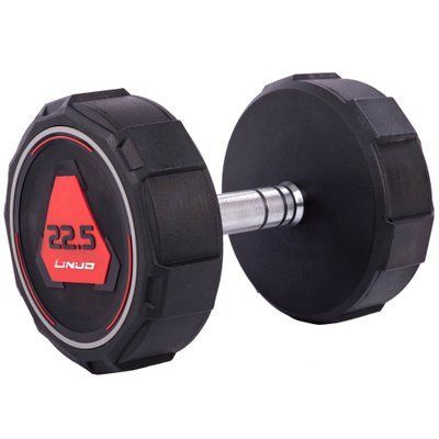 Гантель цільна професійна LI NUO TA-3618-22,5 1шт 22,5 кг чорний
