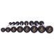 Штанга фіксована пряма гумова Zelart Rubber Coated Barbell TA-2685-35 довжина-95см 35кг