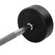 Штанга фіксована пряма гумова Zelart Rubber Coated Barbell TA-2685-35 довжина-95см 35кг