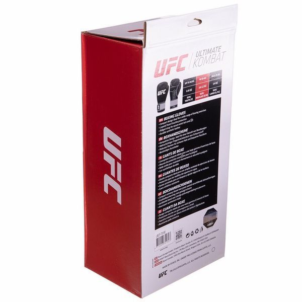 Рукавички боксерські UFC Boxing UBCF-75180 12 унцій чорний