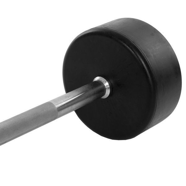 Штанга фіксована пряма гумова Zelart Rubber Coated Barbell TA-2685-40 довжина-95см 40кг