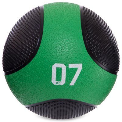 М'яч медичний медбол Zelart Medicine Ball FI-2824-7 7кг чорний