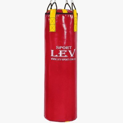 Мішок боксерський Циліндр Тент LEV LV-2801 висота 100см червоний