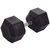 Гантель цільна шестигранна Zelart TA-2679-47,5 1шт 47,5кг