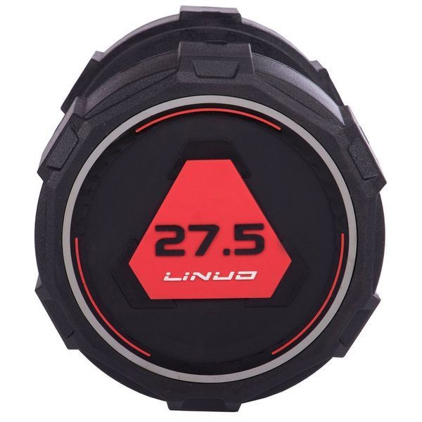 Гантель цельная профессиональная LI NUO TA-3618-27,5 1шт 27,5кг черный
