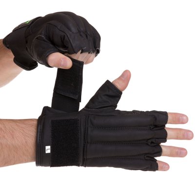 Снарядные перчатки кожаные ZELART VL-3097 размер S черный