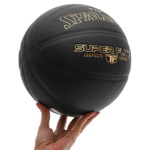 Мяч баскетбольный Composite Leather SPALDING TF SUPER FLITE 77559Y №7 черный