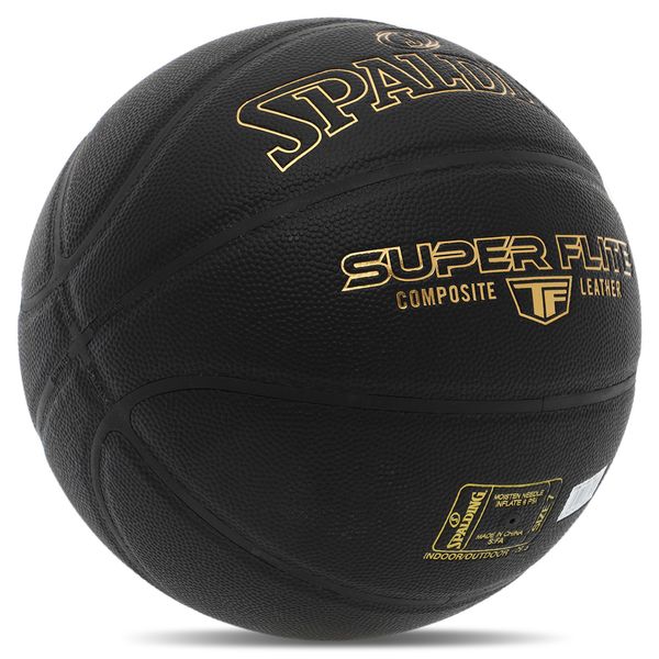 Мяч баскетбольный Composite Leather SPALDING TF SUPER FLITE 77559Y №7 черный