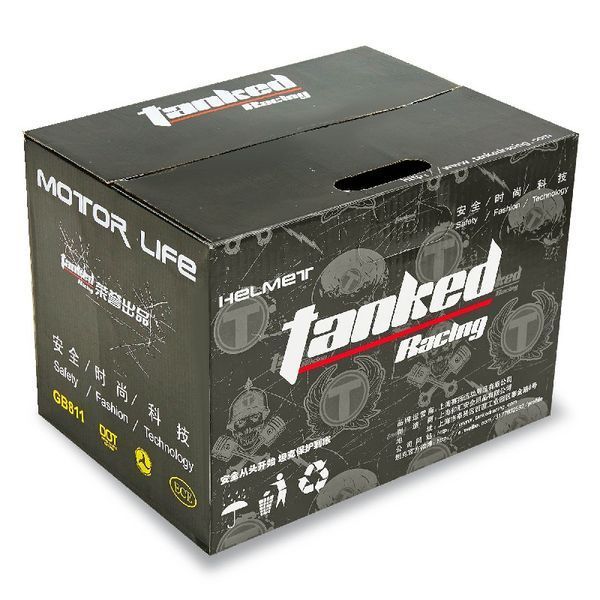 Мотошолом модуляр (flip-up) Tanked Racing Зомбі T270 XXL чорний-салатовий