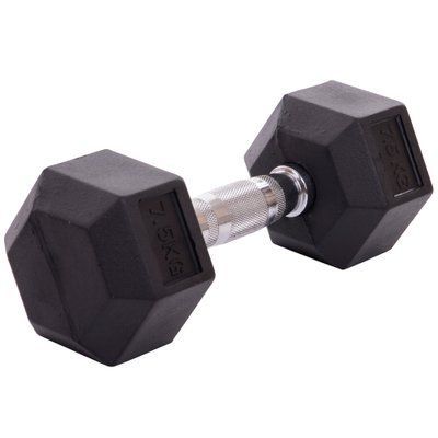 Гантель цільна шестигранна Zelart TA-2679-7,5 1шт 7,5кг