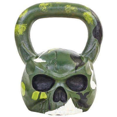 Гиря чавунна пофарбована Skull Zelart TA-5707-20 вага 20кг