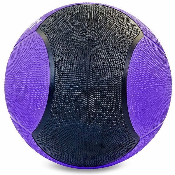 М'яч медичний медбол Zelart Medicine Ball FI-5121-10 10кг фіолетовий-чорний